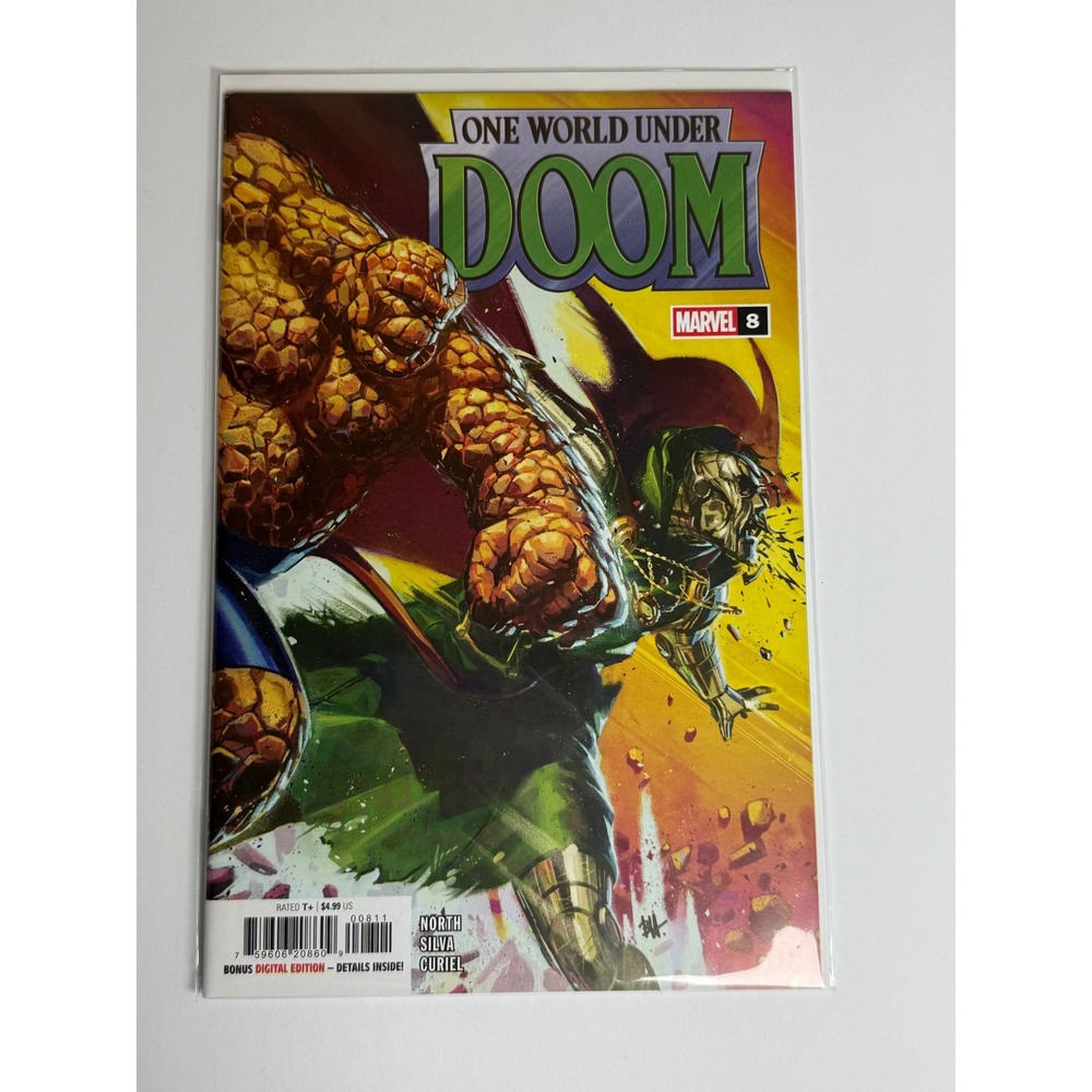 Marvel Fantastic Four 8 One World Under Doom Variant The Thing vs Doctor Doom